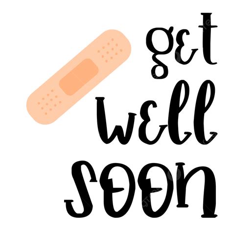 Get Well Soon Clipart Vector Get Well Soon Text Clip Art Clipart Get