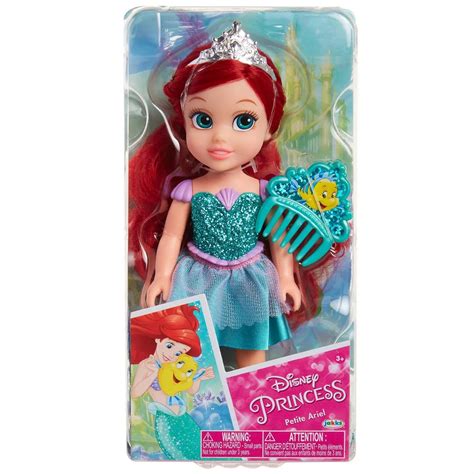 Disney Princess Beautiful Glittered Articulated 6 Inches Petite Ariel