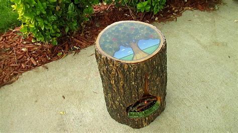 Making Tree Trunk Table
