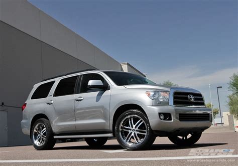 2008 Toyota Sequoia With 22 Avenue A607 In Gloss Black Machined