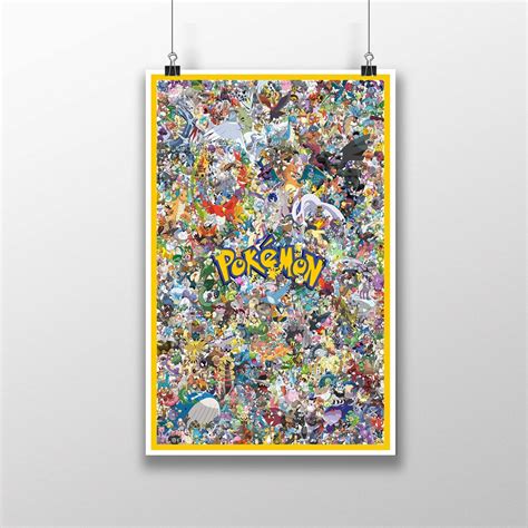 11x17 Pokemon Go Poster W 649 Characters Etsy