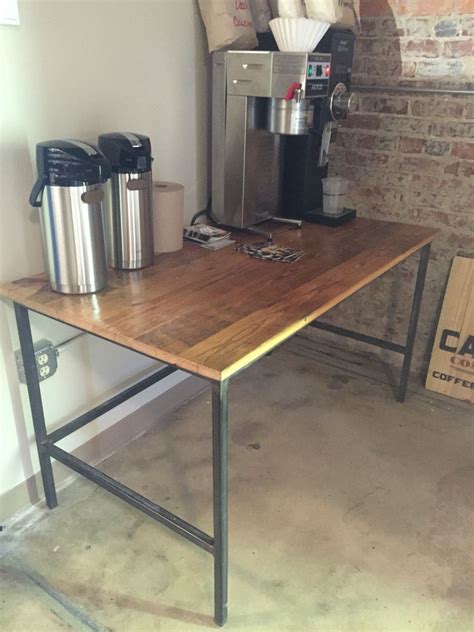 This step by step diy project is about how to build a corner desk. Coffee station | Home decor, Drafting desk, Home