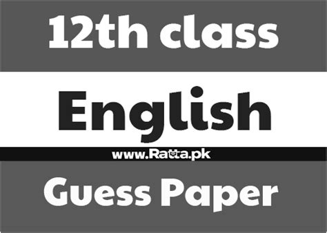 English subject 12th class fsc part 2 notes. 12Th Class English Guide Sindh Text Board Ratta. : The ...