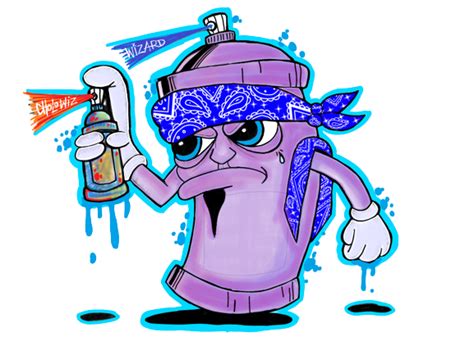 Gangsta Graffiti Spraycan Character By Wizard1labels On Deviantart