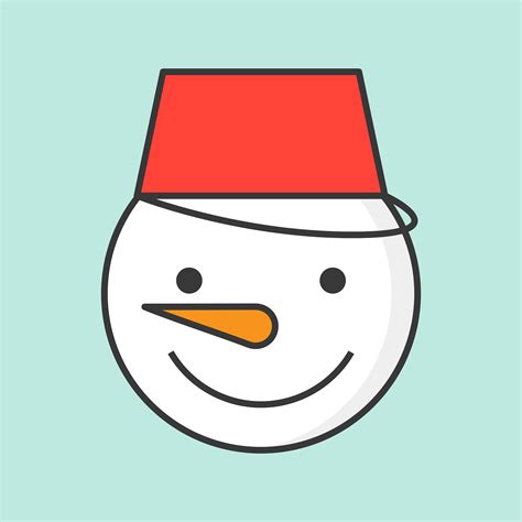 Snowman Filled Outline Icon For Christmas Theme 464456 Vector Art At