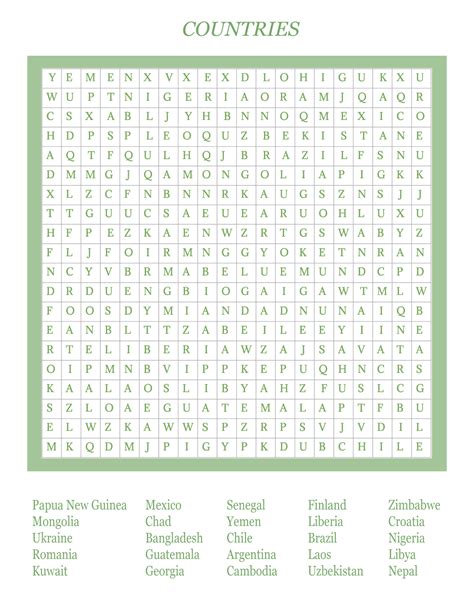 Free Word Search Puzzles To Print Out At Home