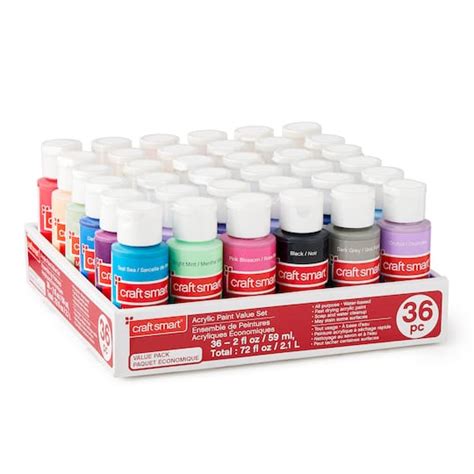 36 Color Acrylic Paint Value Set By Craft Smart Michaels