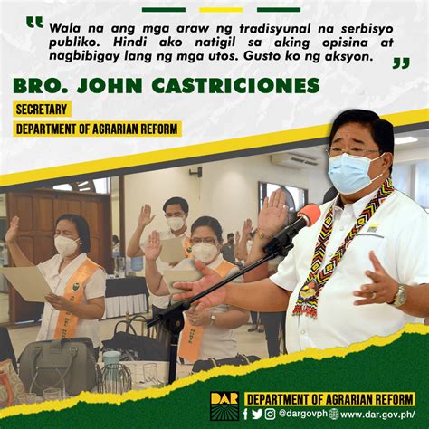 Pinangunahan Ni Dar Secretary Brother John Castriciones Ang Panunumpa
