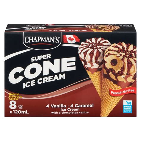 Chapmans Super Chocolate Centre Ice Cream Cone Walmart Canada
