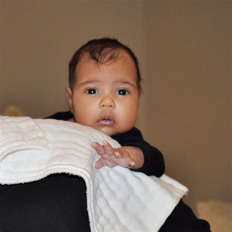First Look At Kim Kardashian And Kanye Wests Baby North West