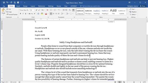 Microsoft Word 2016 Line And Paragraph Spacing Youtube