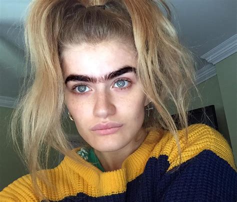 Model Spreads Unibrow Trend