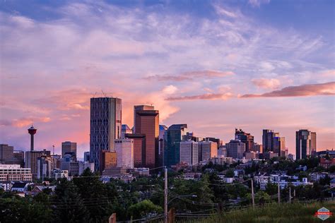 Sunset Over Calgary Beauty Of A Sunset Over Calgary Albert Flickr
