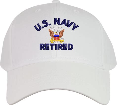 Us Navy Retired Embroidered Cap
