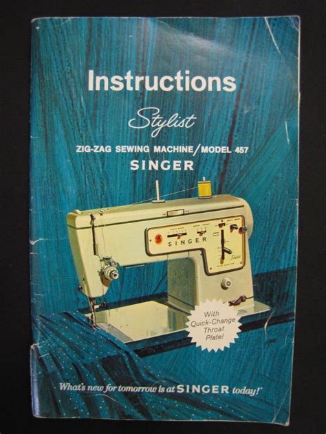 Singer Stylist 457 Sewing Machine Manual USED