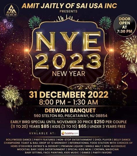 Attend The Most Awaited New Years Eve 2023 At New Jersey In 2022 New