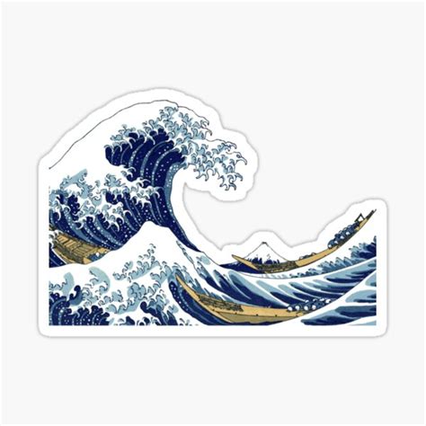 Aesthetic Ocean Wave Sticker For Sale By Kelsey Stroud Redbubble