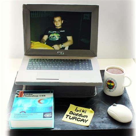 Order laptop themed cake now with free delivery. Laptop cake