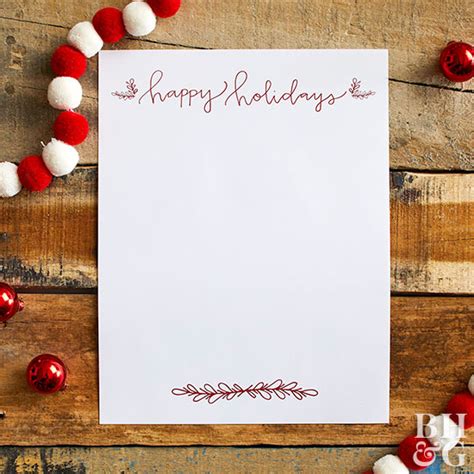 Beautiful invitations anyone can create. Free Christmas Letter Templates | Better Homes & Gardens