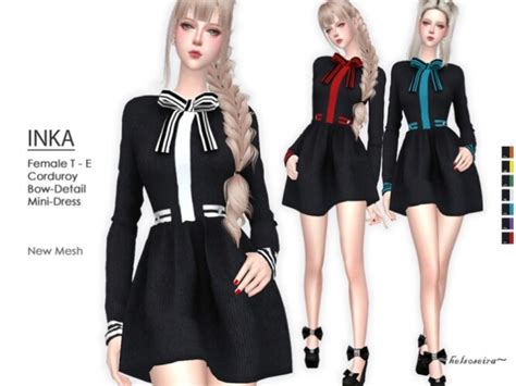 Inka Mini Dress By Helsoseira At Tsr Sims 4 Updates