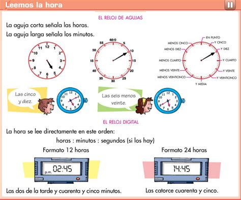 Tercero De Primaria Los Minutos Y Los Segundos La Lectura Del Reloj