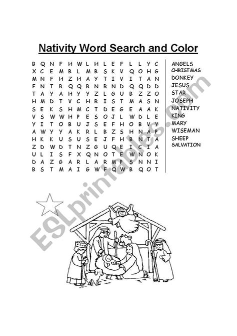 Nativity Word Search
