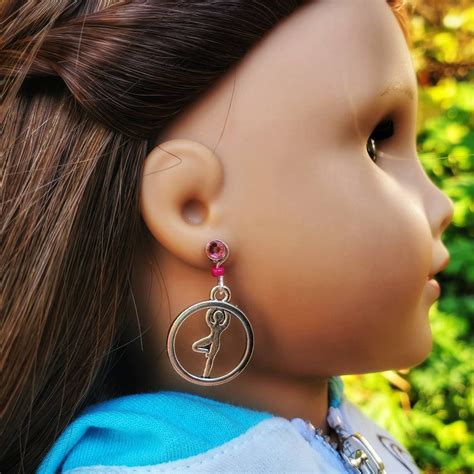 New Handmade American Girl Doll Earrings Silver Lotus Peace Etsy
