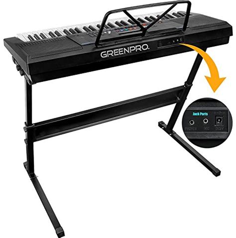 Greenpro 61 Key Portable Electronic Piano Keyboard Led Display With