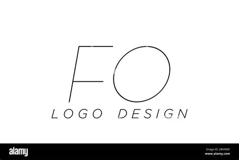 Foof Initial Résumé Entreprise Logo Design Avec Espace Négatif