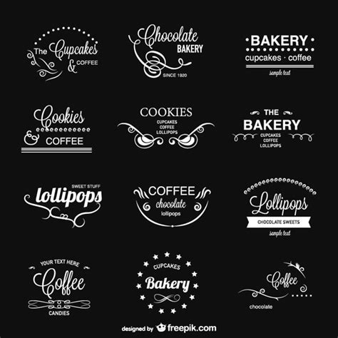 Lettering Food Logos Vector Free Download