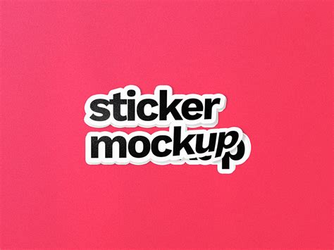 Sticker Mockup Free Psd Download Mockup
