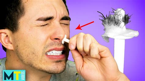 Are you rocking a wicked nose mane? Men Try Painless Nose Hair Waxing - YouTube