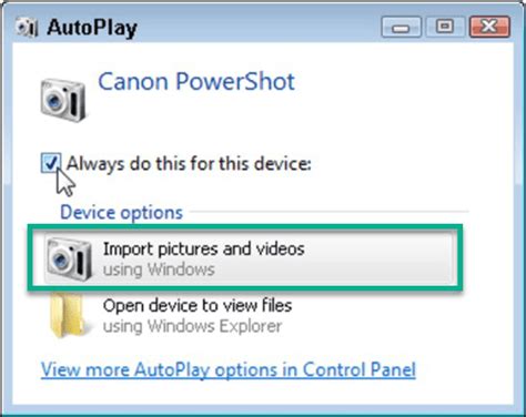 Windows Import Pictures And Videos How To Enable Autoplay
