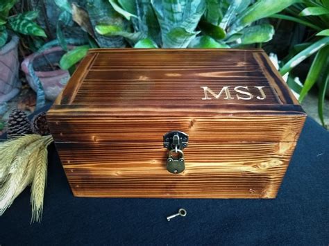 Personalized Wooden Box With Lock Mens Valet Box Etsy