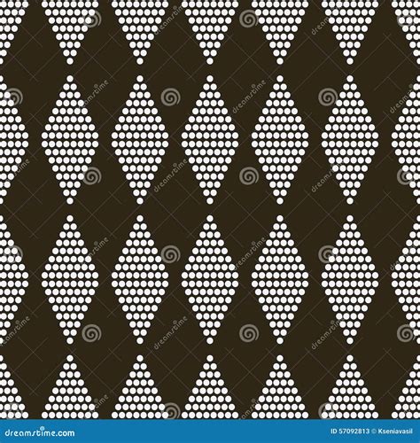 Seamless Geometric Pattern With Circles Stock Vector Illustration Of