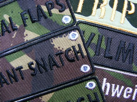 Personalized Name Embroidered Camouflage Patches For Jackets Etsy