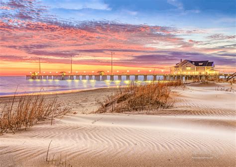 Jennettes Pier Sand Dune Outer Banks Piers Outer Banks Photo Prints
