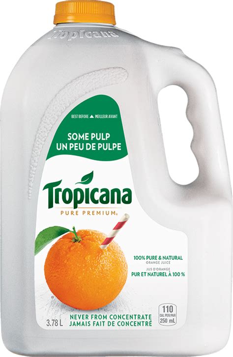 Tropicana® 100 % Pure Orange Juice - Some Pulp | Tropicana.ca