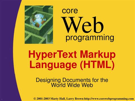 Ppt Hypertext Markup Language Html Powerpoint Presentation Free
