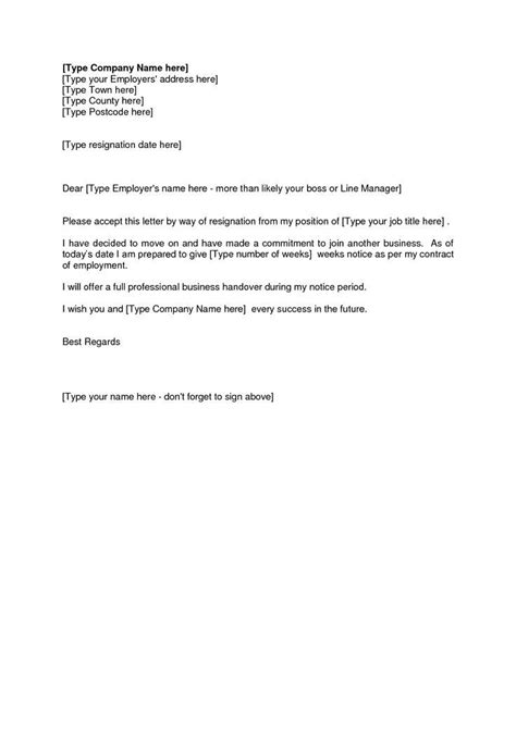 Resignation Letter Template One Week Notice Why Is Resignation Letter