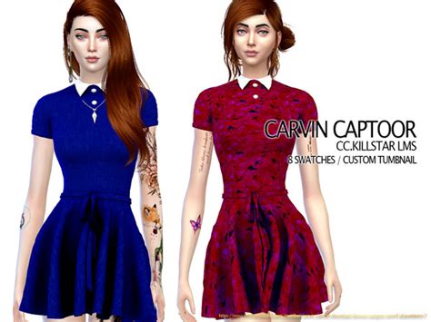 Killstar Lms Dress By Carvin Captoor At Tsr Sims 4 Updates