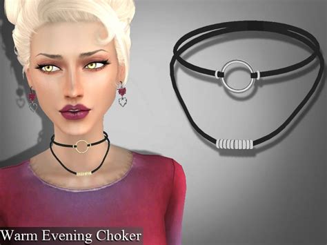 New Mesh Found In Tsr Category Sims 4 Female Necklaces Chokers