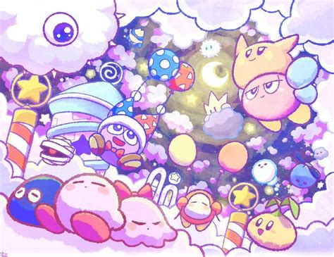ふわふわ雲の中 In The Fluffy Clouds Kirby Know Your Meme