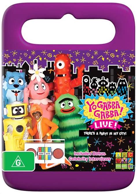 yo gabba gabba live there s a party in my city abc dvd sanity