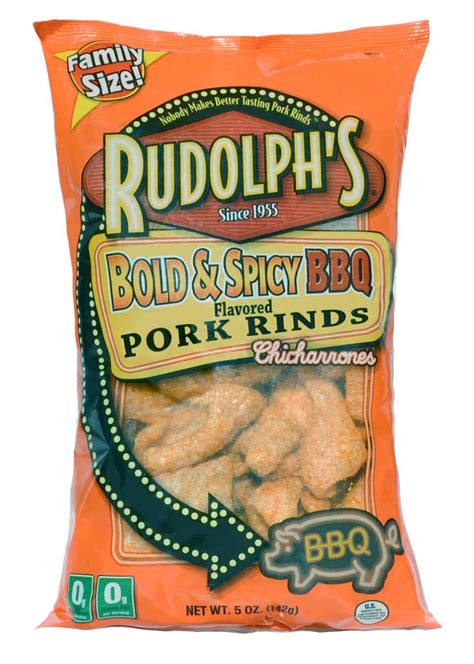 Rudolph Foods Bold And Spicy Bbq Porkrinds Snackon Bbq Pork Pork Rinds Pork