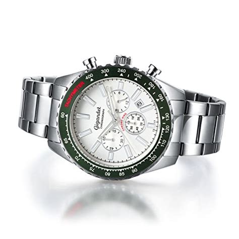 buy gigandet men s quartz watch chrono king chronograph analogue silver green g28 004 online at