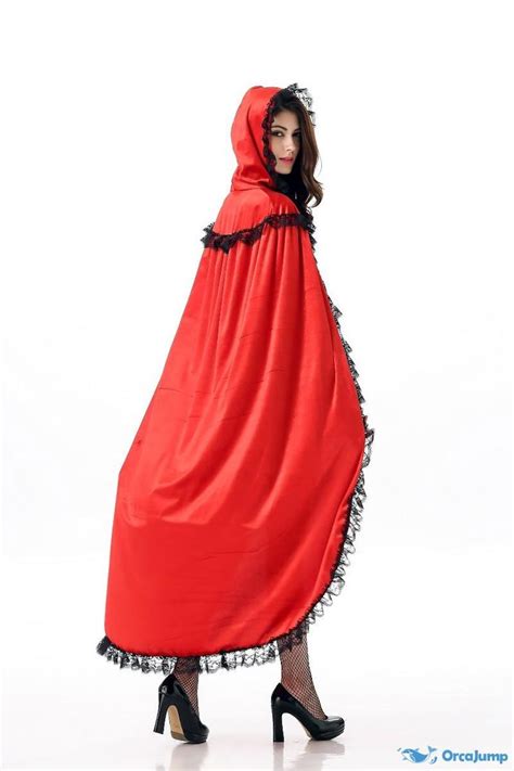 orcajump big cape little red riding hood costume halloween masquerade performance clothes