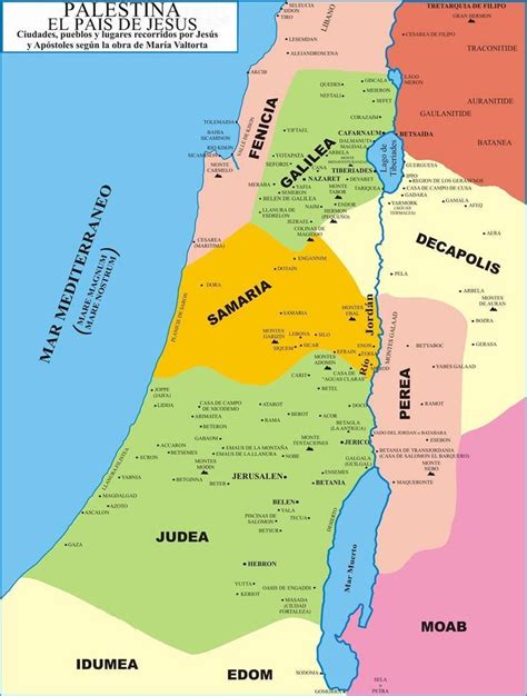 Israel y palestina mapa mundial. Palestina en tiempos de Jesús Mapa político | Palestina ...
