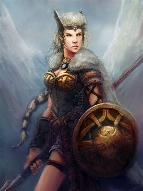 Freya The Valkyrie By Mattforsyth On Deviantart Norse Goddess Valkyrie Warrior Woman