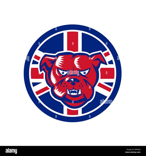 British Bulldog Union Jack Flag Icon Stock Photo Alamy